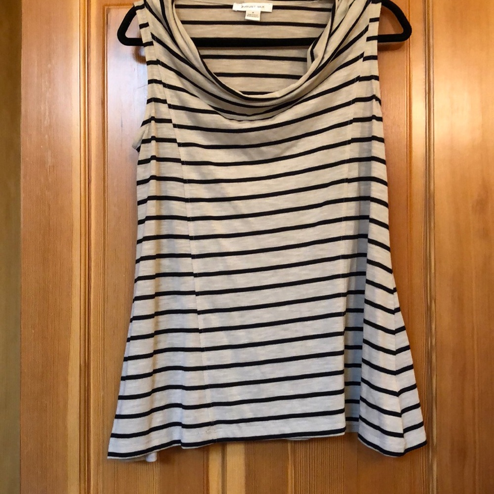 August silk brand sleeveless top.